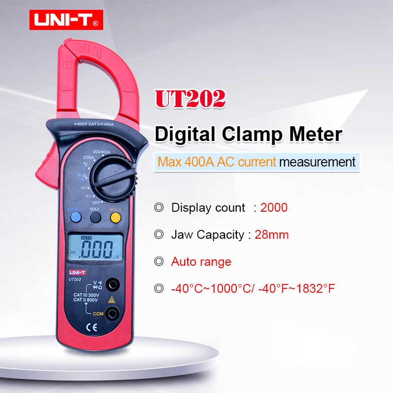 UNI-T UT202  Ŭ  DC AC  AC   ׽ ̿ ׽Ʈ ڵ  ¥ LCD Ʈ 